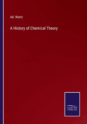 bokomslag History of Chemical Theory
