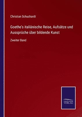 bokomslag Goethe's italinische Reise, Aufstze und Aussprche ber bildende Kunst