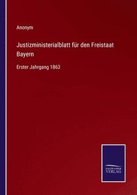 bokomslag Justizministerialblatt fr den Freistaat Bayern