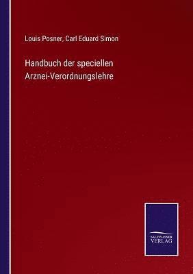 bokomslag Handbuch der speciellen Arznei-Verordnungslehre