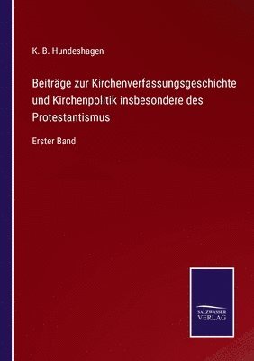 bokomslag Beiträge zur Kirchenverfassungsgeschichte und Kirchenpolitik insbesondere des Protestantismus