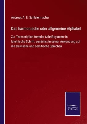 bokomslag Das harmonische oder allgemeine Alphabet