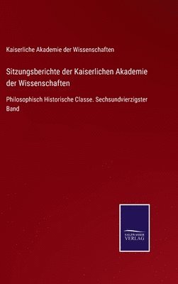 bokomslag Sitzungsberichte der Kaiserlichen Akademie der Wissenschaften