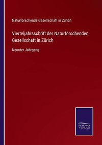 bokomslag Vierteljahrsschrift der Naturforschenden Gesellschaft in Zrich