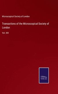 bokomslag Transactions of the Microscopical Society of London