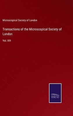 bokomslag Transactions of the Microscopical Society of London