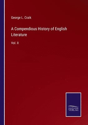 A Compendious History of English Literature 1