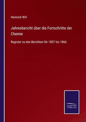 bokomslag Jahresbericht ber die Fortschritte der Chemie