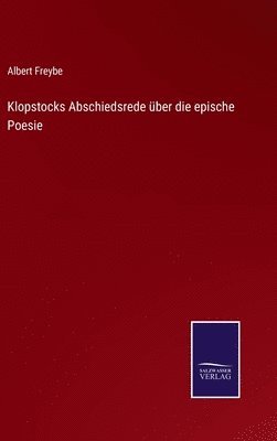 bokomslag Klopstocks Abschiedsrede ber die epische Poesie