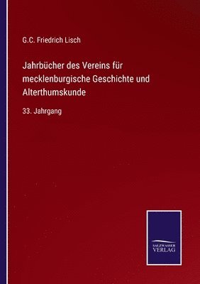 Jahrbcher des Vereins fr mecklenburgische Geschichte und Alterthumskunde 1