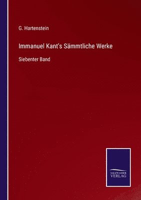 bokomslag Immanuel Kant's Smmtliche Werke