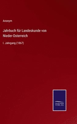 bokomslag Jahrbuch für Landeskunde von Nieder-Osterreich