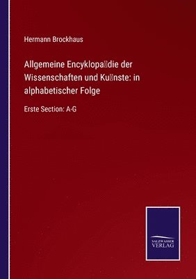 bokomslag Allgemeine Encyklopädie der Wissenschaften und Künste