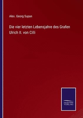 bokomslag Die vier letzten Lebensjahre des Grafen Ulrich II. von Cilli