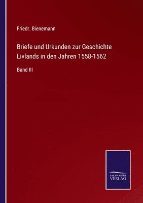 bokomslag Briefe und Urkunden zur Geschichte Livlands in den Jahren 1558-1562