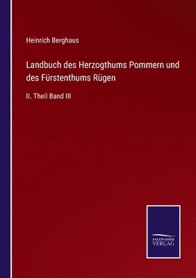 bokomslag Landbuch des Herzogthums Pommern und des Frstenthums Rgen