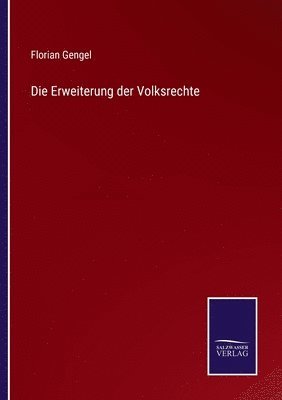 bokomslag Die Erweiterung der Volksrechte