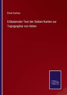 bokomslag Erluternder Text der Sieben Karten zur Topographie von Athen