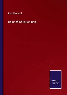 bokomslag Heinrich Christian Boie