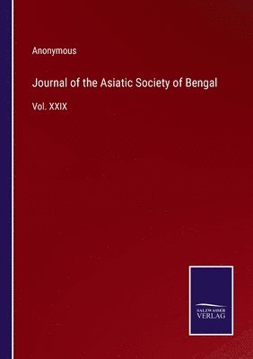 bokomslag Journal of the Asiatic Society of Bengal