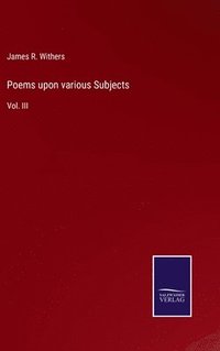 bokomslag Poems upon various Subjects