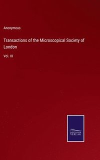 bokomslag Transactions of the Microscopical Society of London