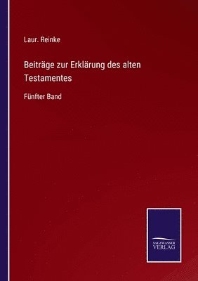 bokomslag Beitrge zur Erklrung des alten Testamentes