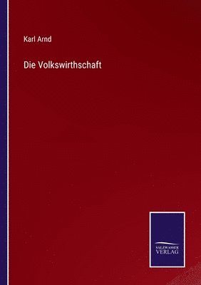 bokomslag Die Volkswirthschaft