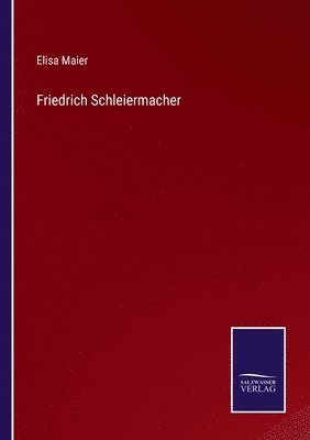 bokomslag Friedrich Schleiermacher