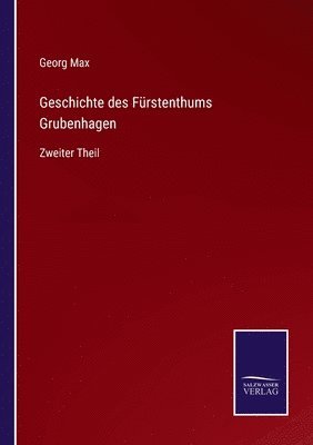 bokomslag Geschichte des Frstenthums Grubenhagen