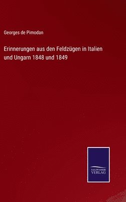 bokomslag Erinnerungen aus den Feldzgen in Italien und Ungarn 1848 und 1849