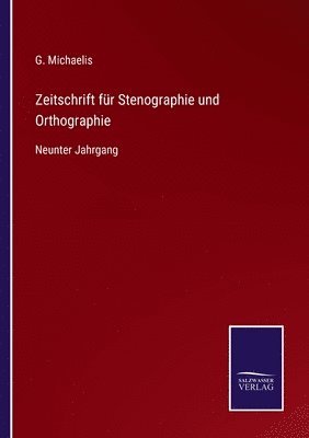 bokomslag Zeitschrift fr Stenographie und Orthographie