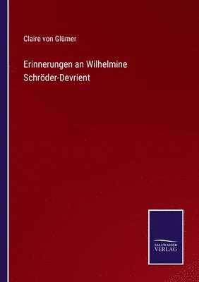 bokomslag Erinnerungen an Wilhelmine Schröder-Devrient