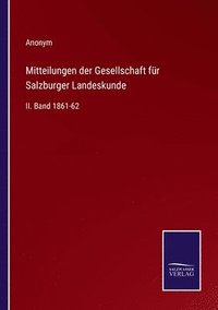 bokomslag Mitteilungen der Gesellschaft fr Salzburger Landeskunde