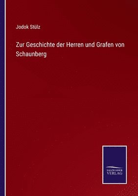 Jodok Stülz - Zur Geschichte der Herren und Grafen von Schaunberg, Häftad