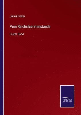 bokomslag Vom Reichsfuerstenstande