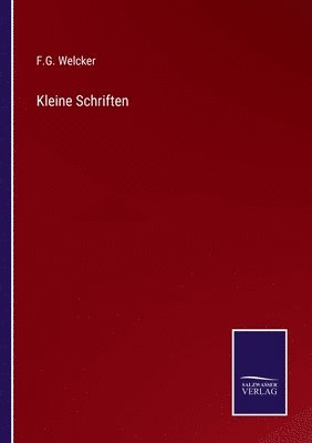 bokomslag Kleine Schriften