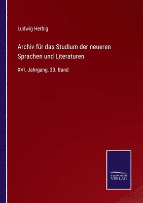 bokomslag Archiv fr das Studium der neueren Sprachen und Literaturen