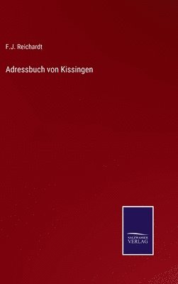 bokomslag Adressbuch von Kissingen