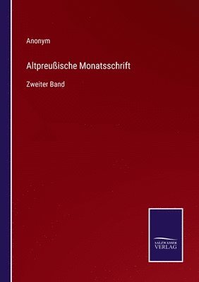 bokomslag Altpreuische Monatsschrift