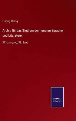 bokomslag Archiv für das Studium der neueren Sprachen und Literaturen