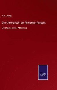 bokomslag Das Criminalrecht der Rmischen Republik