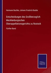 bokomslag Entscheidungen des Groherzoglich Mecklenburgischen Oberappellationsgerichts zu Rostock