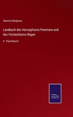 bokomslag Landbuch des Herzogthums Pommern und des Frstenthums Rgen