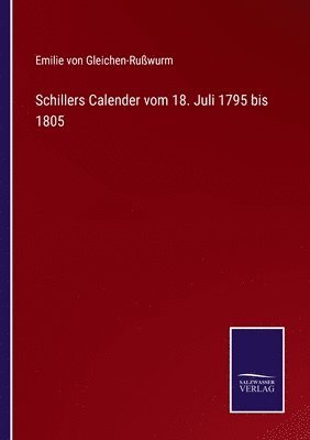 bokomslag Schillers Calender vom 18. Juli 1795 bis 1805