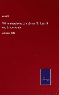 bokomslag Wrttembergische Jahrbcher fr Statistik und Landeskunde