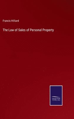 bokomslag The Law of Sales of Personal Property