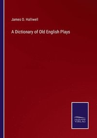 bokomslag A Dictionary of Old English Plays