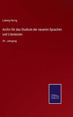 bokomslag Archiv fr das Studium der neueren Sprachen und Literaturen