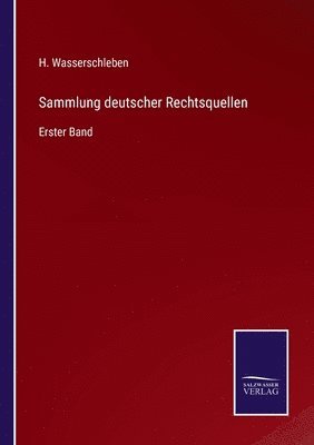 bokomslag Sammlung deutscher Rechtsquellen